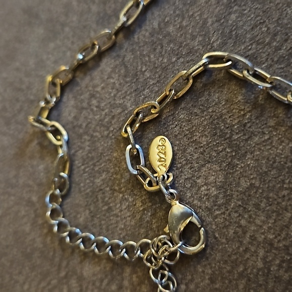 3/$30 2028 Goldtone Leaf Rhinestone Bib Chain Necklace - Picture 4 of 4